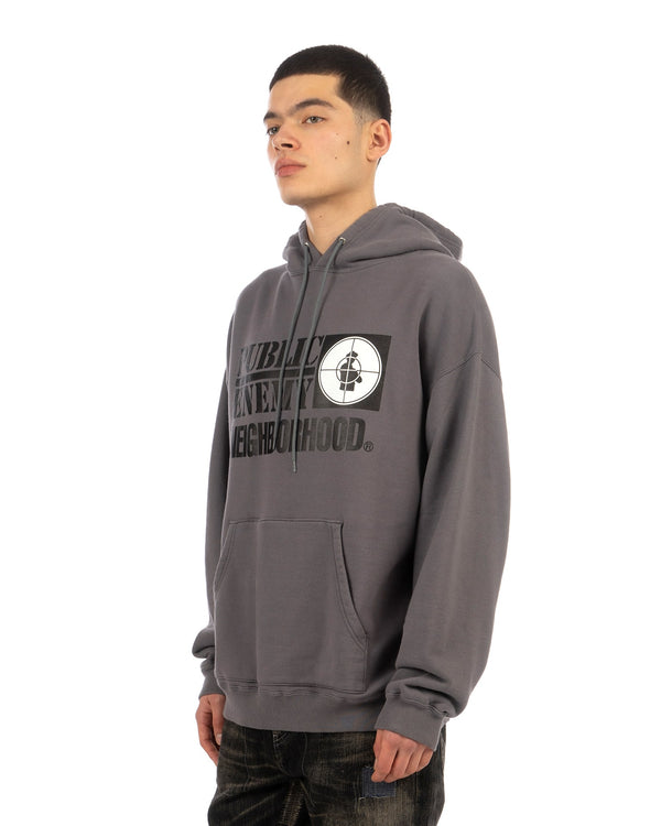 NEIGHBORHOOD | x Public Enemy Hoody Gray - Concrete