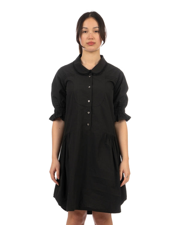 Peter Jensen | W Pintuck Sleeve Dress Black - Concrete