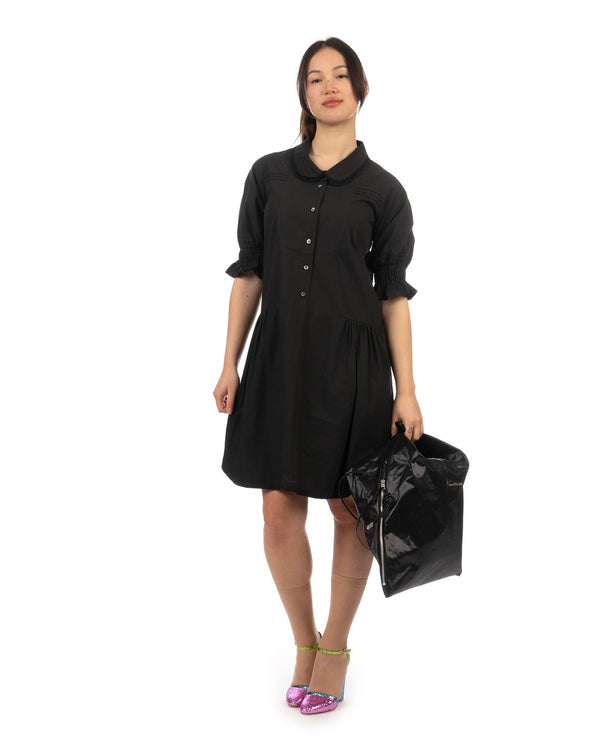 Peter Jensen | W Pintuck Sleeve Dress Black - Concrete