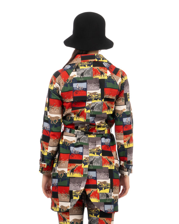 Peter Jensen | W Tina Mac Digital Print Safari - Concrete