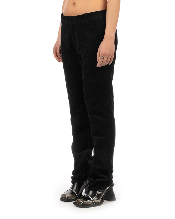 Peter Jensen | M Slim Fit Corduroy Trousers Black - Concrete