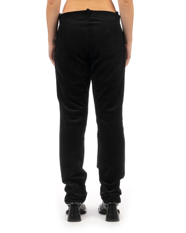 Peter Jensen | M Slim Fit Corduroy Trousers Black - Concrete