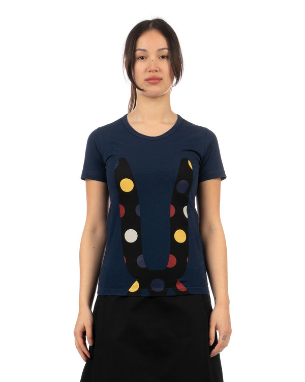 Peter Jensen | W Polka Dot Rabbit T-Shirt - Concrete