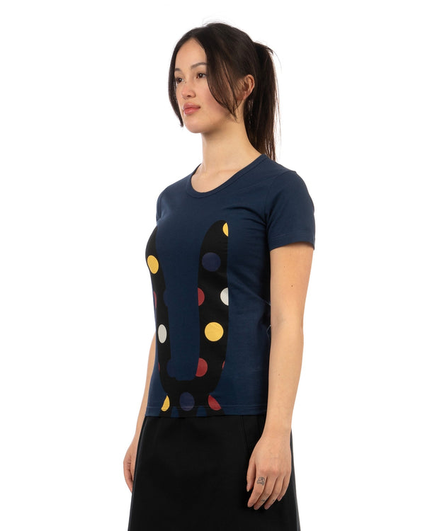 Peter Jensen | W Polka Dot Rabbit T-Shirt - Concrete