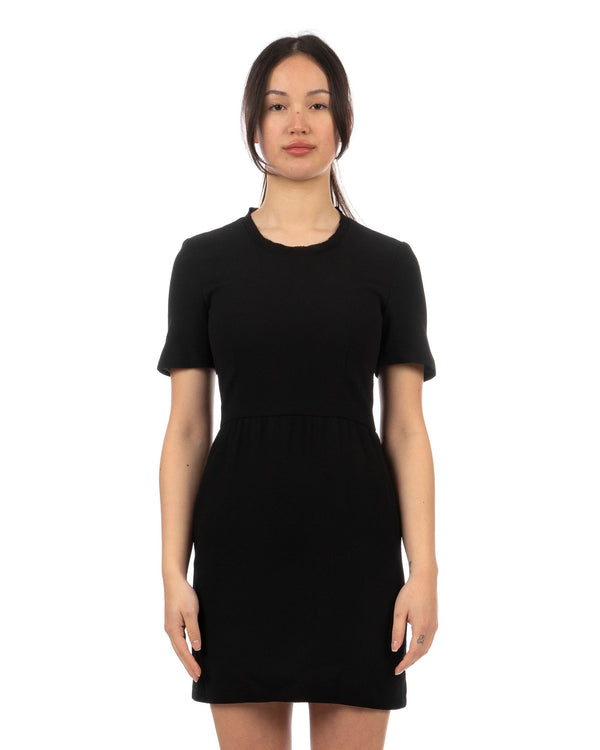 Peter Jensen | W Wool Raw Edge Dress Black - Concrete