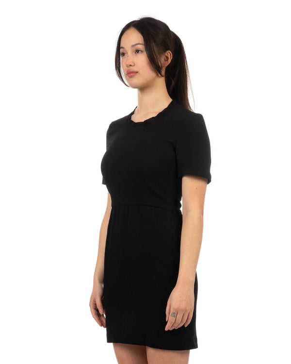 Peter Jensen | W Wool Raw Edge Dress Black - Concrete