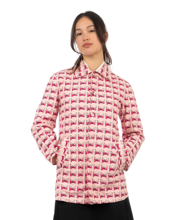 Peter Jensen | W 'Peter' Coat Pink Bow - Concrete
