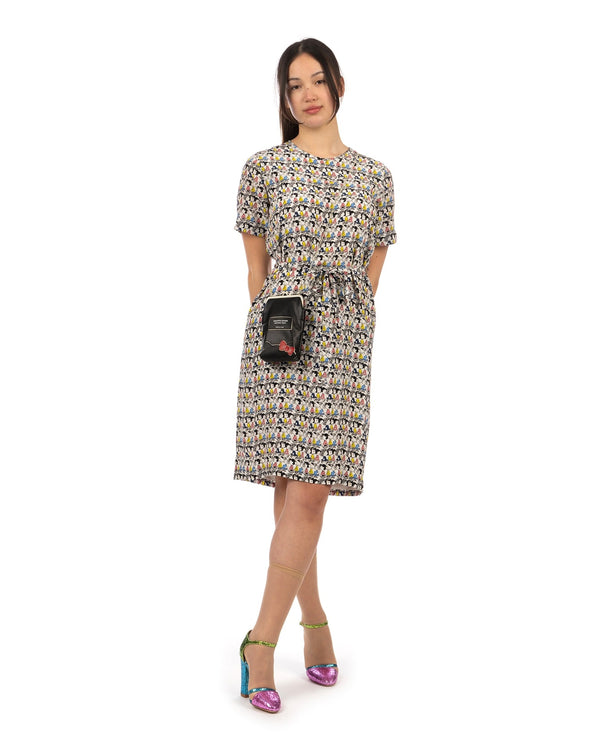 Peter Jensen |  W Shift Dress Girls Stripe - Concrete