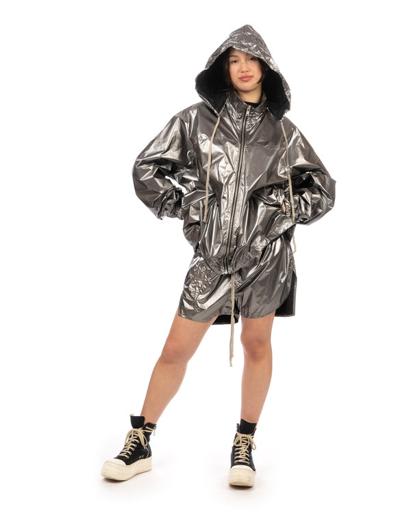 Rick Owens | x Champion Jumbo Windbreaker Silver - Concrete