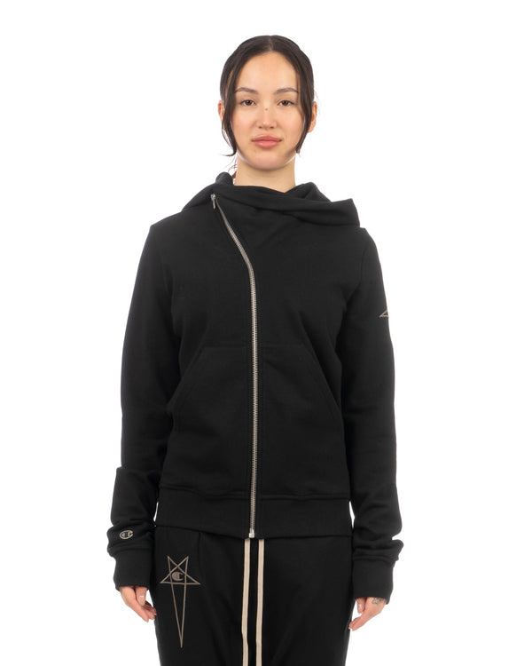 Rick Owens | x Champion Mountain Hoodie Black - Concrete