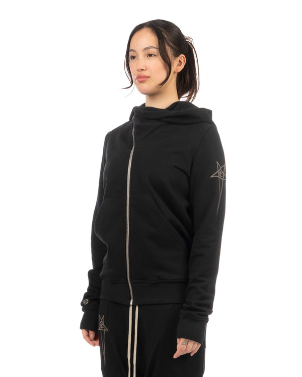 Rick Owens | x Champion Mountain Hoodie Black - Concrete