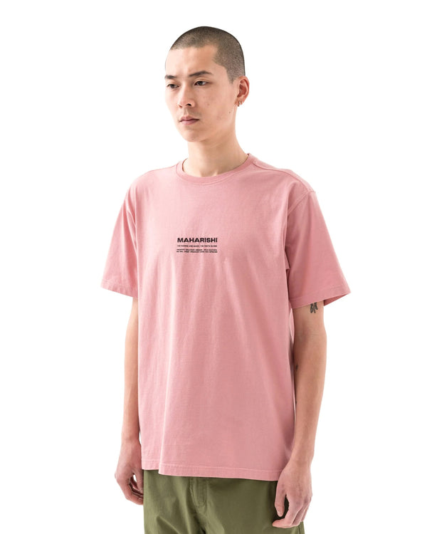 maharishi | 1453 Less Dangerous T-Shirt Pink - Concrete