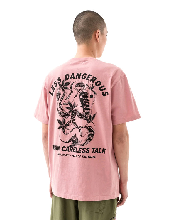 maharishi | 1453 Less Dangerous T-Shirt Pink - Concrete