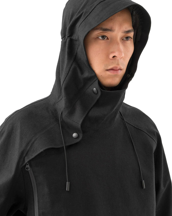 maharishi | 1451 Tech Han Parka Black - Concrete