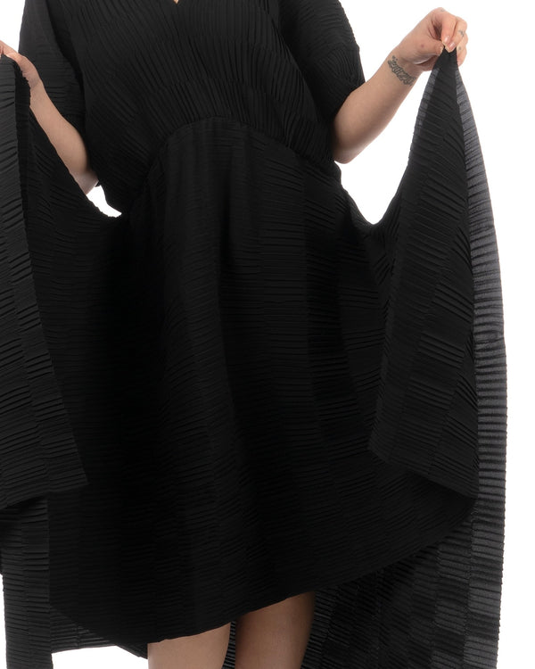 Henrik Vibskov | Cami Plissé Dress Caviar - Concrete
