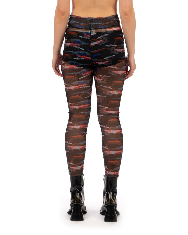 Henrik Vibskov | Mesh Leggings Black / Blue Birdie - Concrete