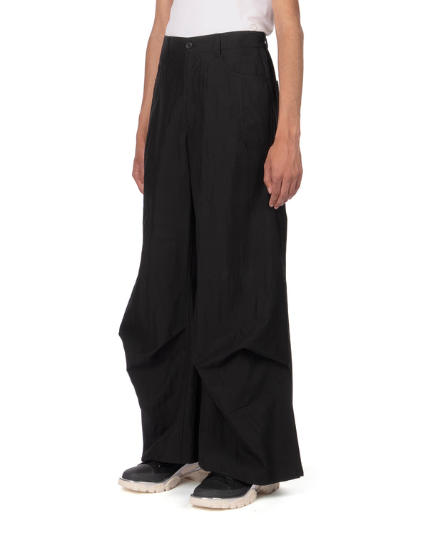 SONGZIO | Bias Drape Flare Pants Black - Concrete