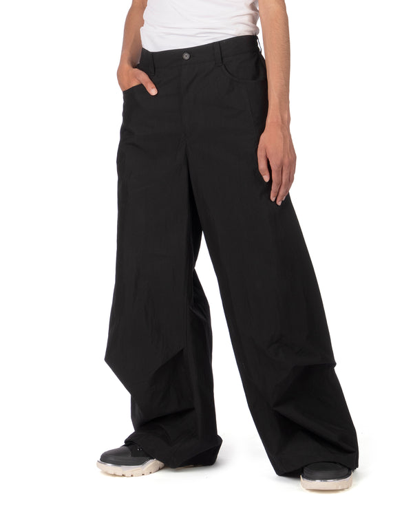 SONGZIO | Bias Drape Flare Pants Black - Concrete