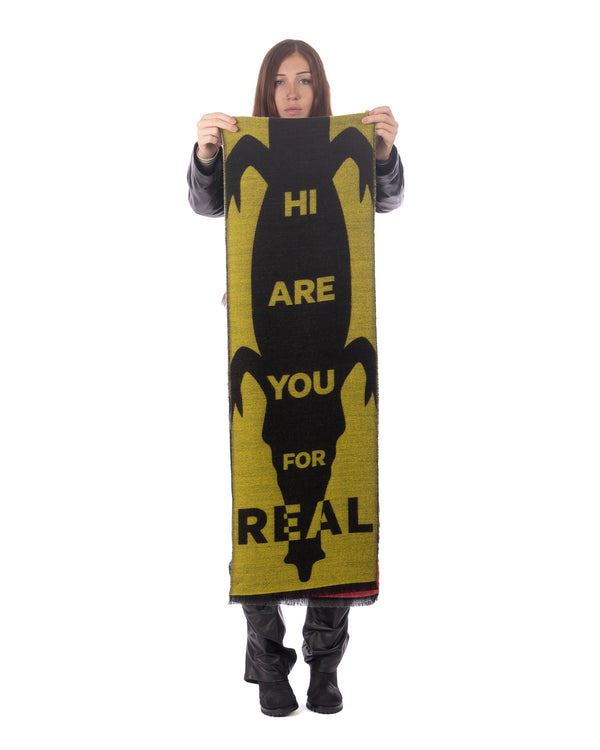 Walter Van Beirendonck | Scarecrow Scarf Single Black - Concrete