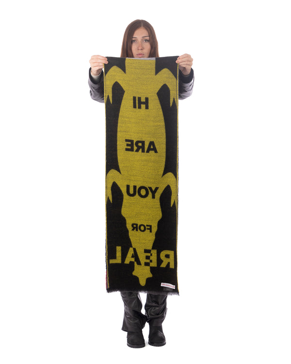 Walter Van Beirendonck | Scarecrow Scarf Single Black - Concrete