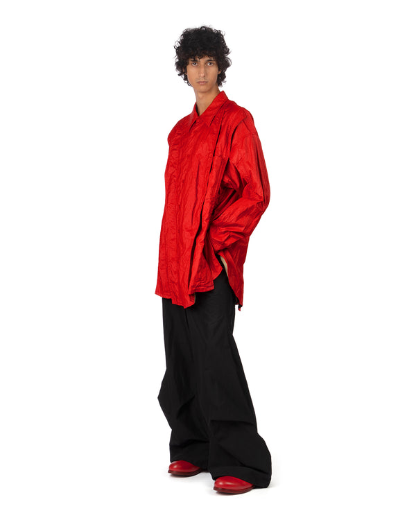 SONGZIO | Bias Drape Flare Pants Black - Concrete