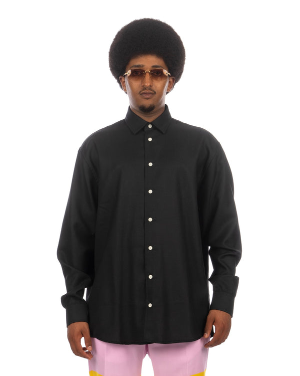 Soulland | Damon Shirt Black - Concrete