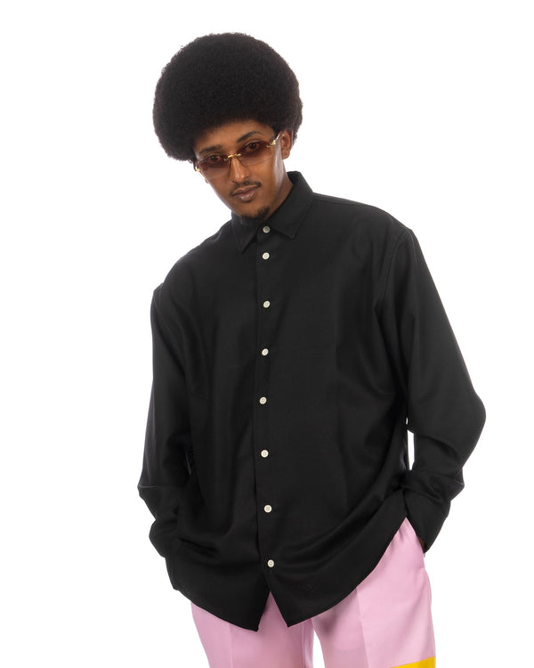 Soulland | Damon Shirt Black - Concrete