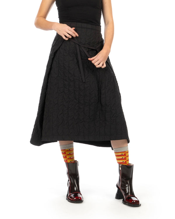 Henrik Vibskov | Bind Skirt Black - Concrete