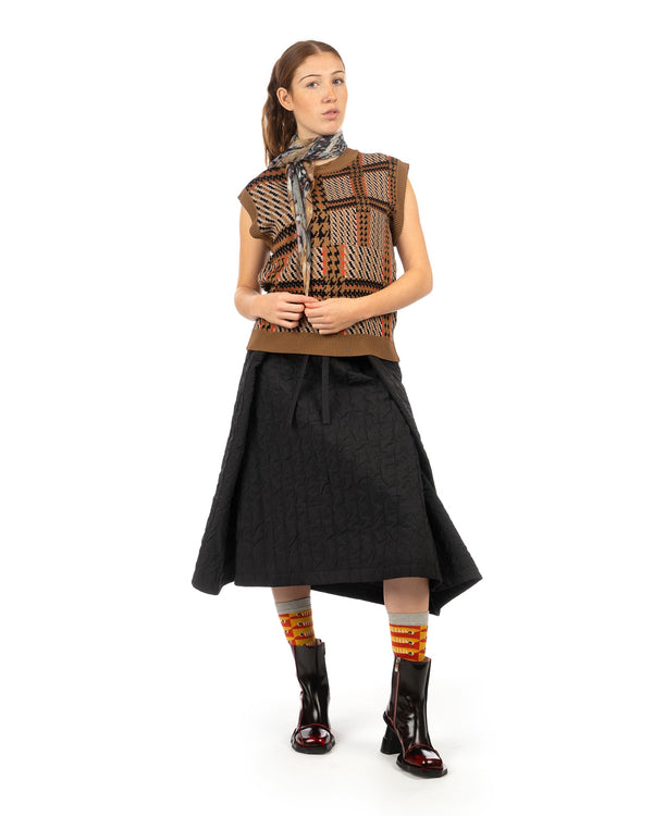 Henrik Vibskov | Dusk Knitted Vest Orange - Concrete