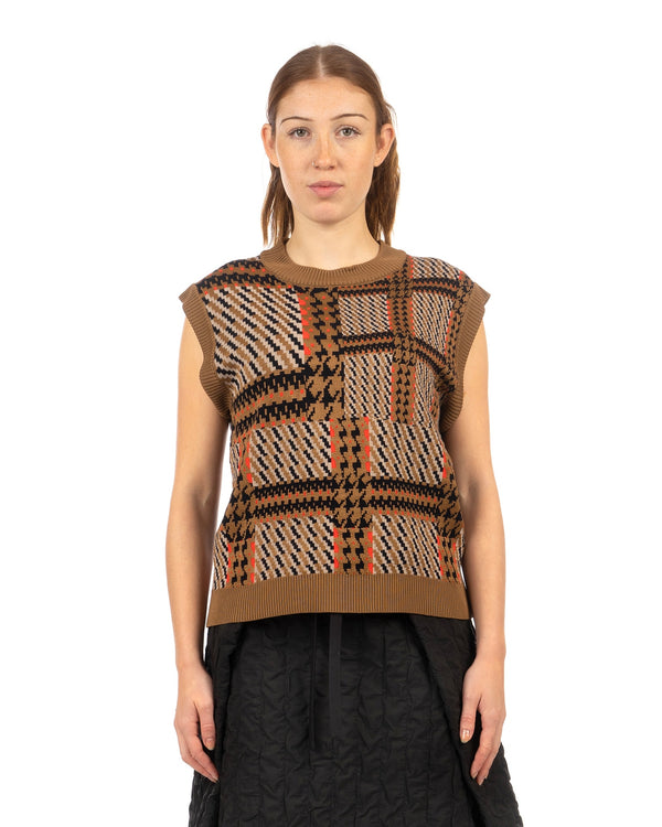 Henrik Vibskov | Dusk Knitted Vest Orange - Concrete