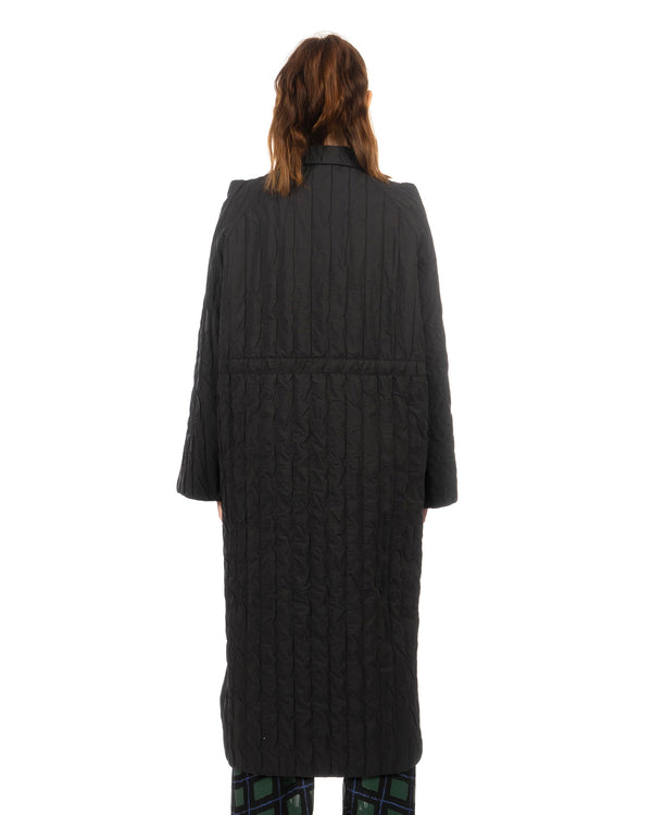 Henrik Vibskov | Long Bind Jacket Black - Concrete