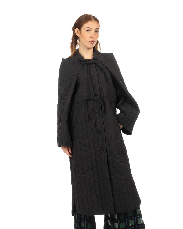 Henrik Vibskov | Long Bind Jacket Black - Concrete