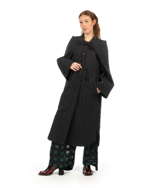 Henrik Vibskov | Long Bind Jacket Black - Concrete