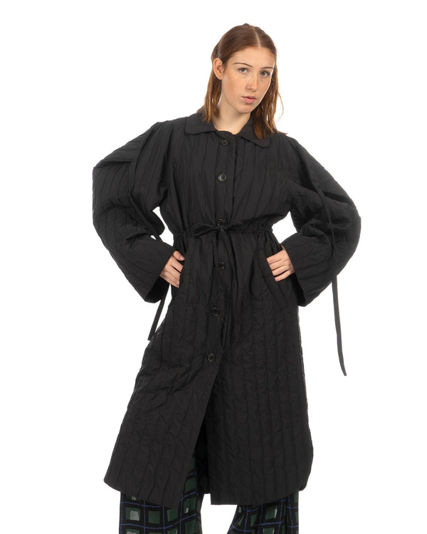 Henrik Vibskov | Long Bind Jacket Black - Concrete