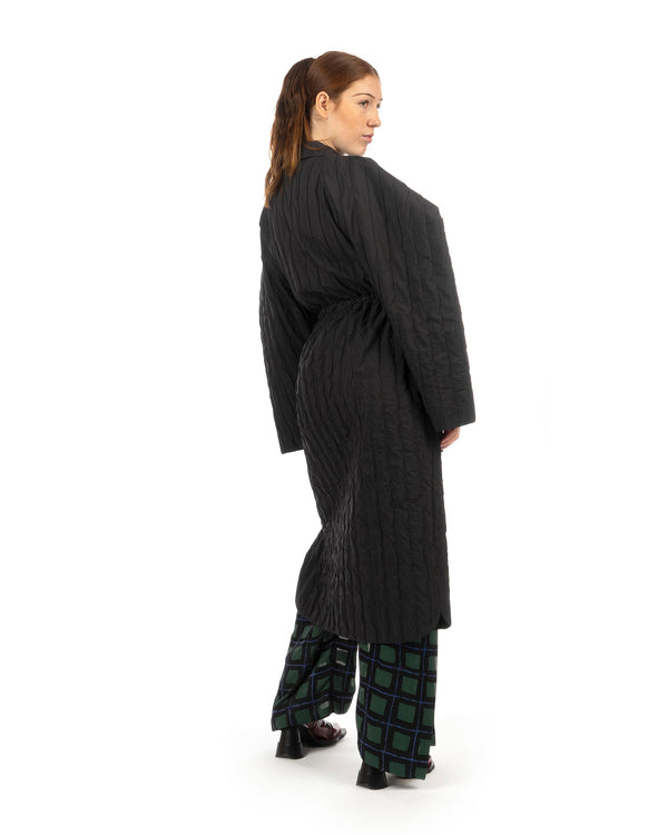 Henrik Vibskov | Long Bind Jacket Black - Concrete
