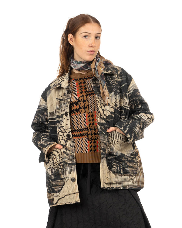 Henrik Vibskov | Wheel Jacket Beige Shadow Wing - Concrete