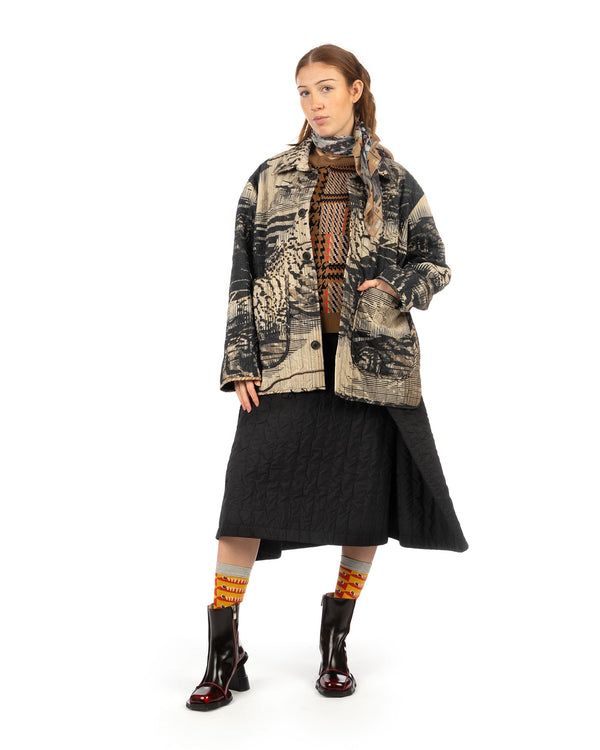 Henrik Vibskov | Wheel Jacket Beige Shadow Wing - Concrete