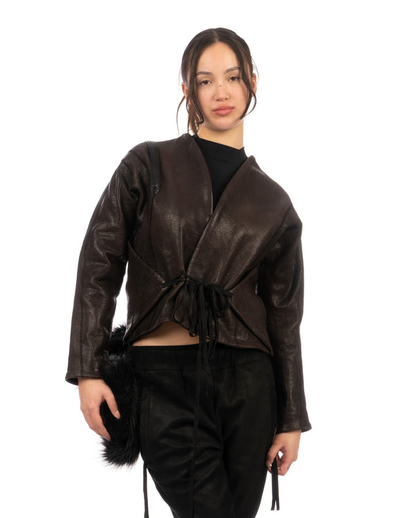 Victoria Tomas | Carapace Bomber Jacket Rhino - Concrete