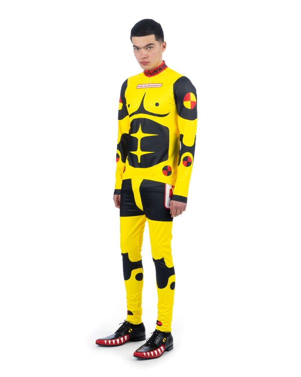 Walter Van Beirendonck | Dummy Bike Leggings Fluo Yellow - Concrete