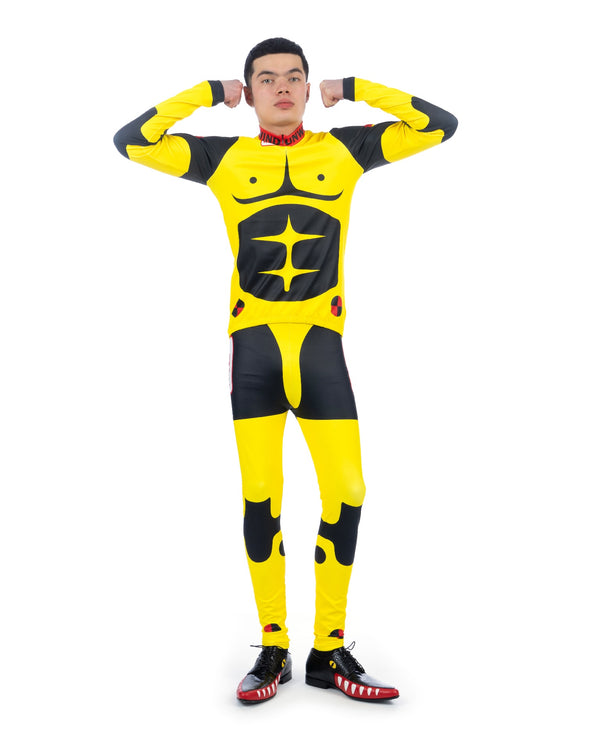 Walter Van Beirendonck | Dummy Bike Leggings Fluo Yellow - Concrete
