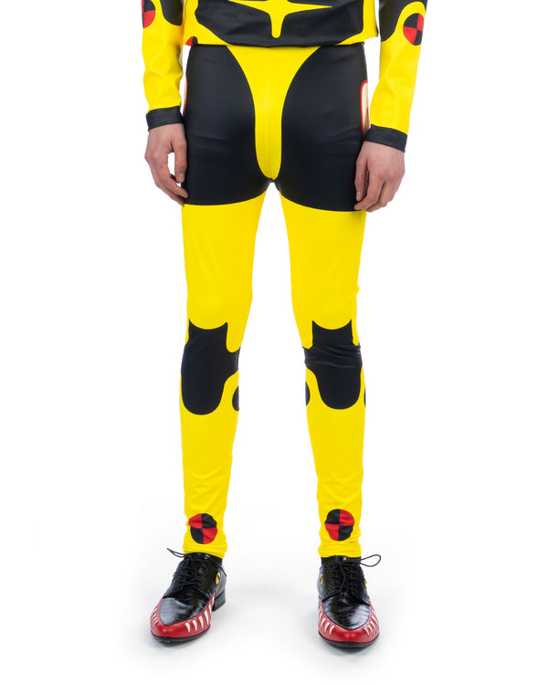 Walter Van Beirendonck | Dummy Bike Leggings Fluo Yellow - Concrete