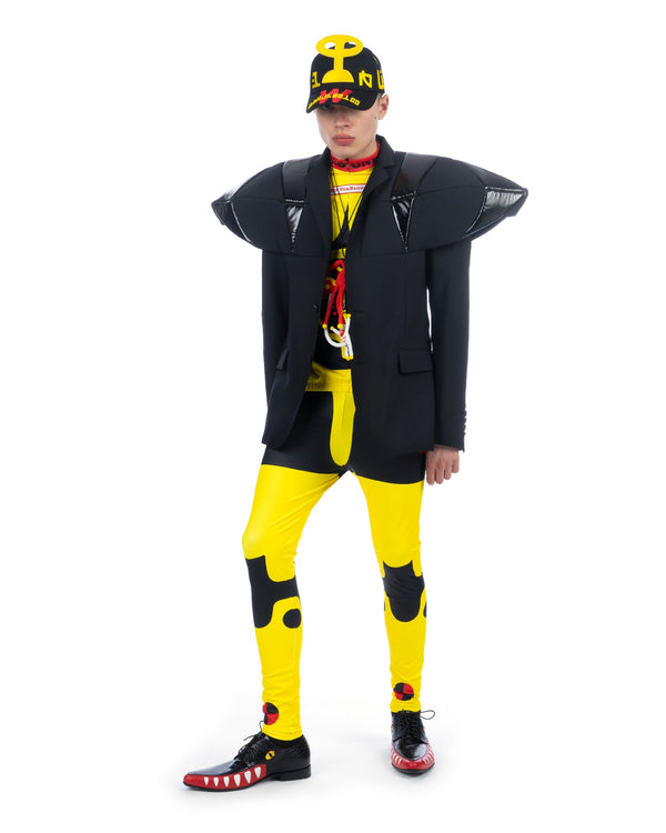 Walter Van Beirendonck | Dummy Bike Leggings Fluo Yellow - Concrete