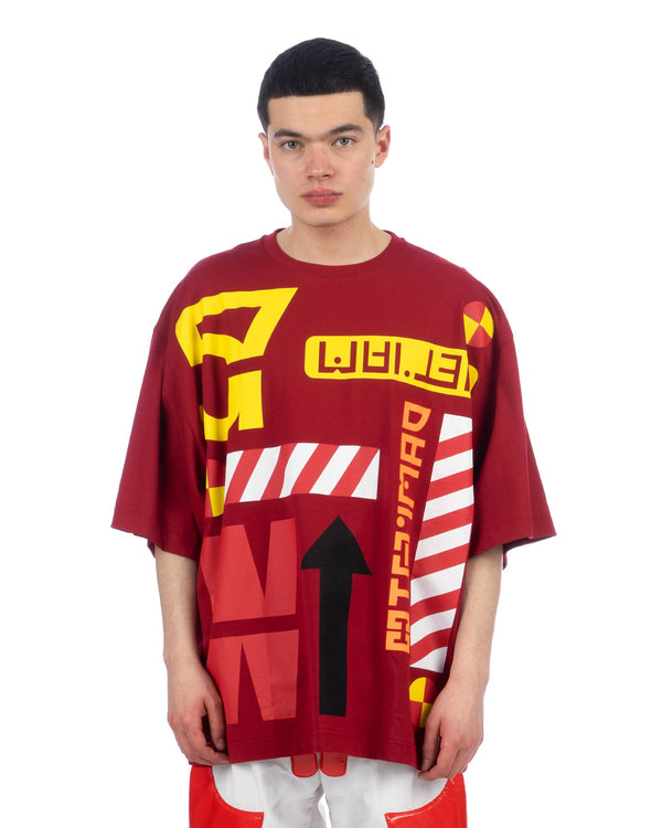 Walter Van Beirendonck | 57 Oversized T-Shirt Red - Concrete