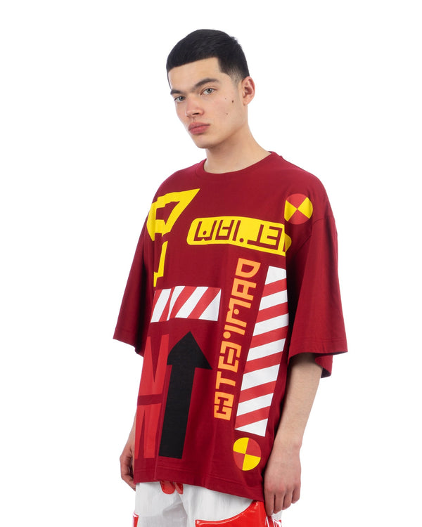 Walter Van Beirendonck | 57 Oversized T-Shirt Red - Concrete