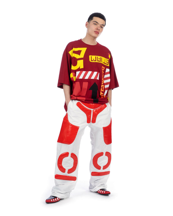 Walter Van Beirendonck | 57 Oversized T-Shirt Red - Concrete