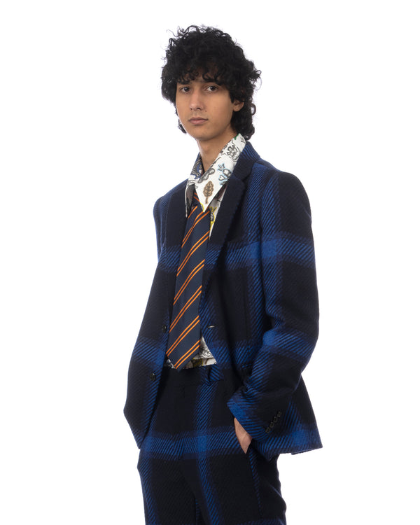 Walter Van Beirendonck | Sharp Blazer Jacket Clematis Blue - Concrete