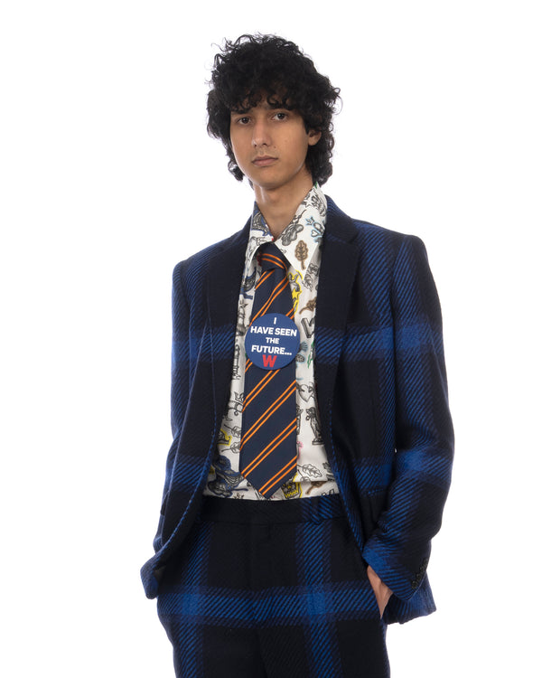 Walter Van Beirendonck | Sharp Blazer Jacket Clematis Blue - Concrete