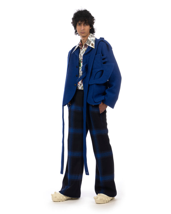 Walter Van Beirendonck | Alien Boxy Blazer Jacket Clematis Blue - Concrete