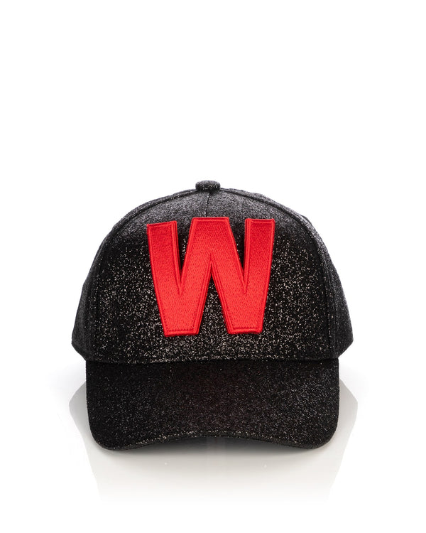 Walter Van Beirendonck | W-Cap Black Glitter - Concrete