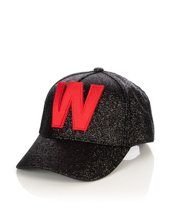 Walter Van Beirendonck | W-Cap Black Glitter - Concrete